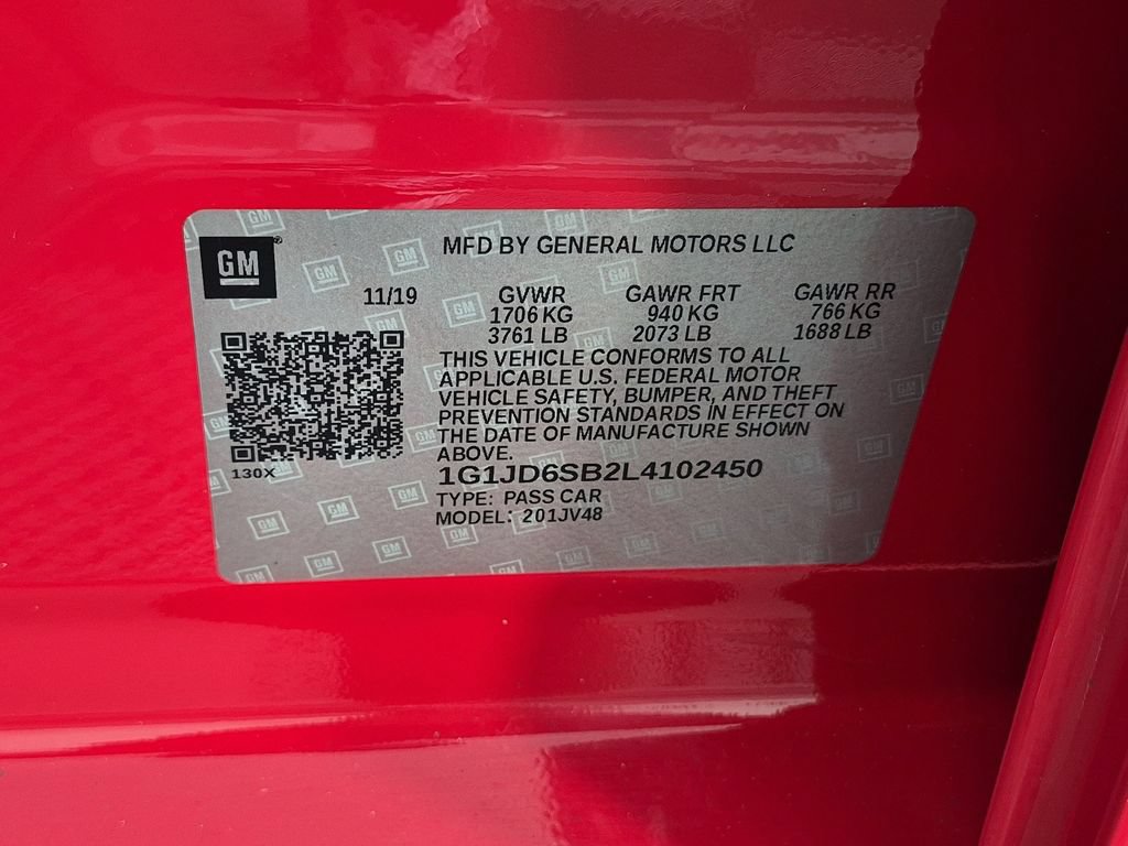 Certified 2020 Chevrolet Sonic LT w/ Convenience Package FWD image 40
