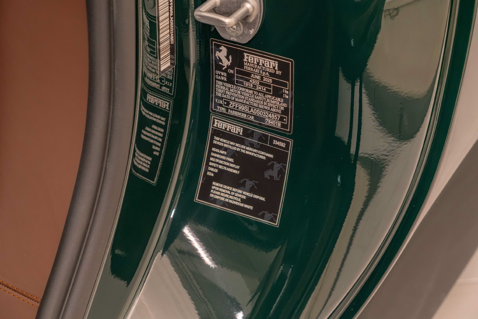 Certified 2025 Ferrari 296 GTB RWD image 43