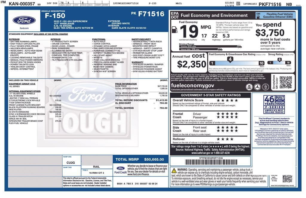 Certified 2023 Ford F150 XL AWD/4WD image 5