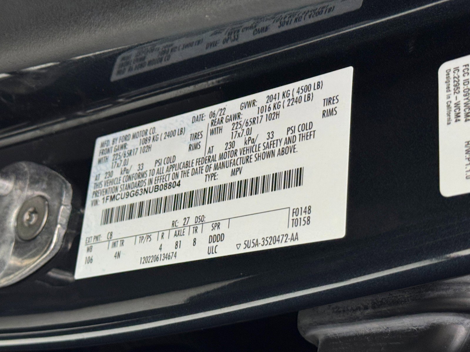 Used 2022 Ford Escape SE w/ Cold Weather Package image 39