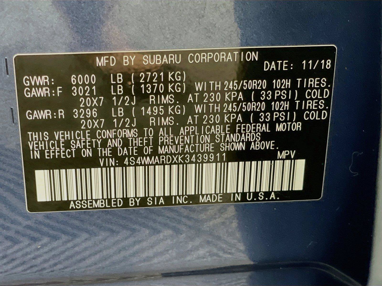 Used 2019 Subaru Ascent Touring AWD/4WD image 37