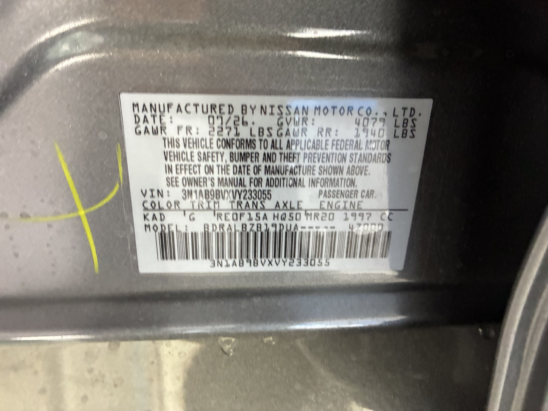 New 2027 Nissan Sentra S w/ Floor Mat Package FWD image 33
