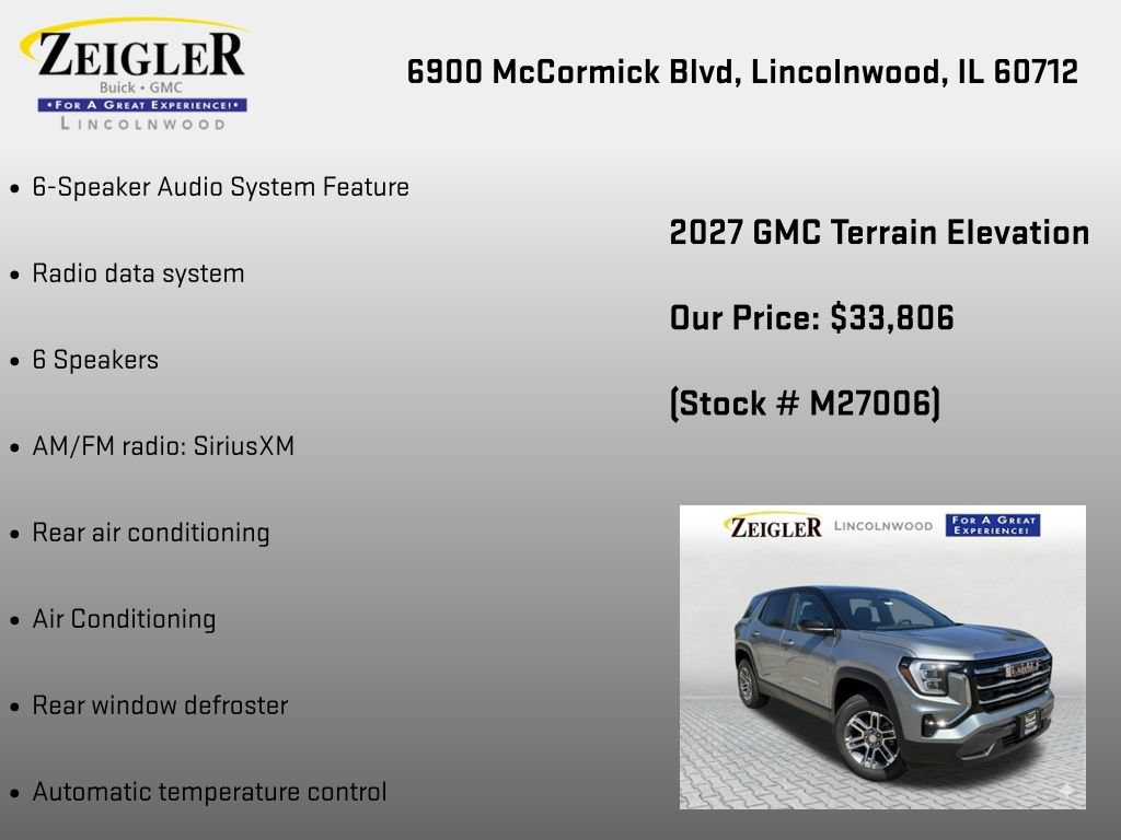 New 2027 GMC Terrain Elevation AWD/4WD image 6