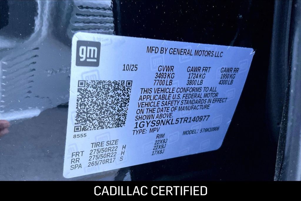 Used 2026 Cadillac Escalade ESV Sport w/ LPO, ONYX Package image 31