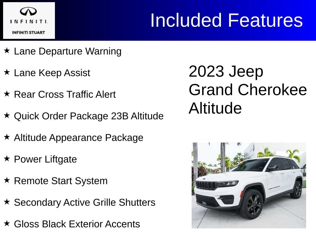 Used 2023 Jeep Grand Cherokee Altitude AWD/4WD image 3