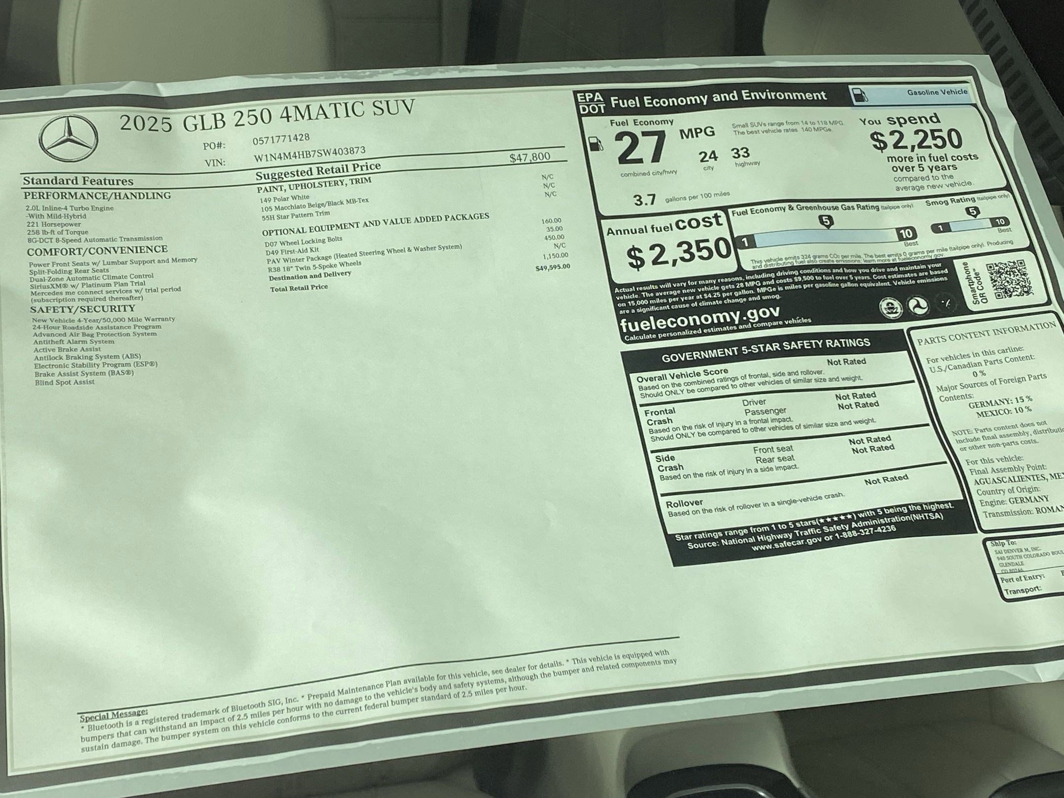 Used 2025 Mercedes-Benz GLB 250 4MATIC image 30