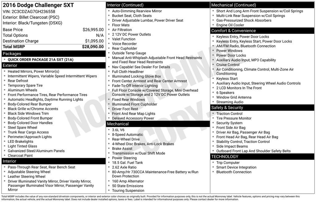 Used 2016 Dodge Challenger SXT image 25