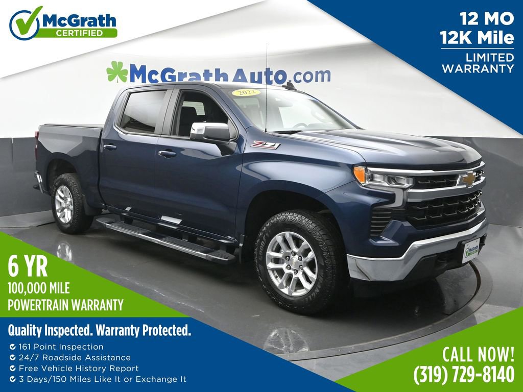 Used 2022 Chevrolet Silverado 1500 LT w/ Z71 Off-Road Package AWD/4WD image 1