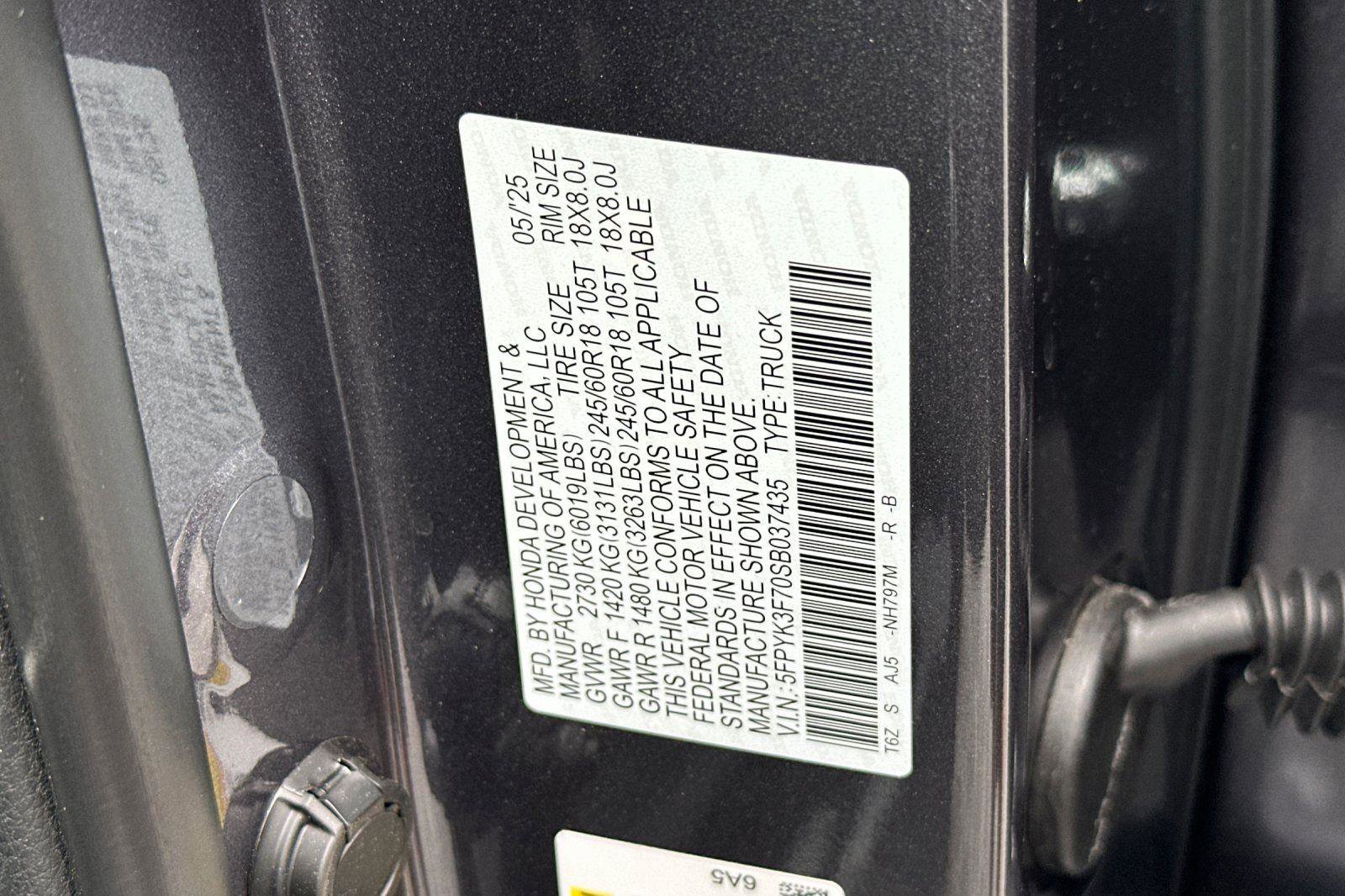 Certified 2025 Honda Ridgeline TrailSport+ image 32