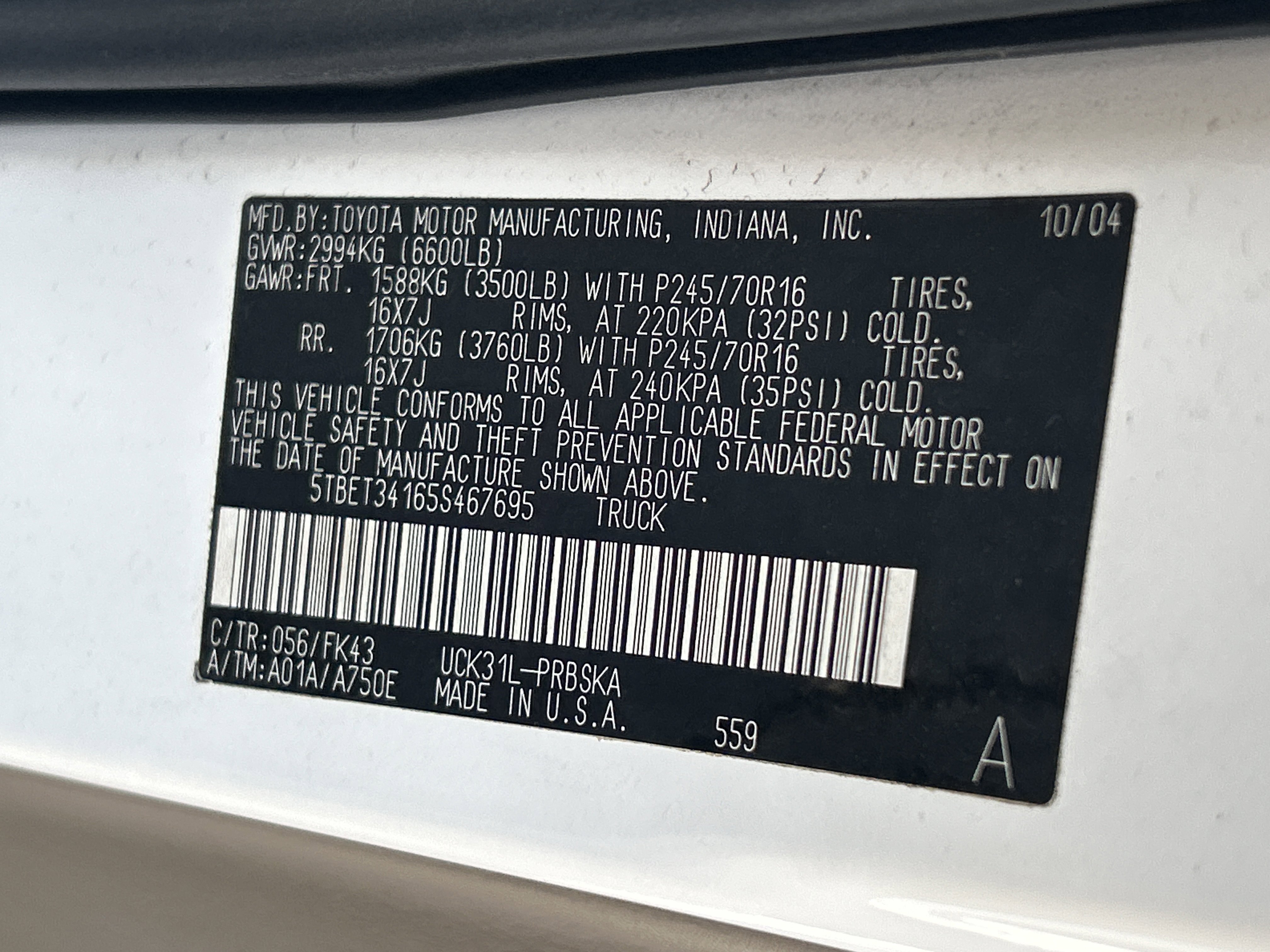 Used 2005 Toyota Tundra SR5 RWD image 36