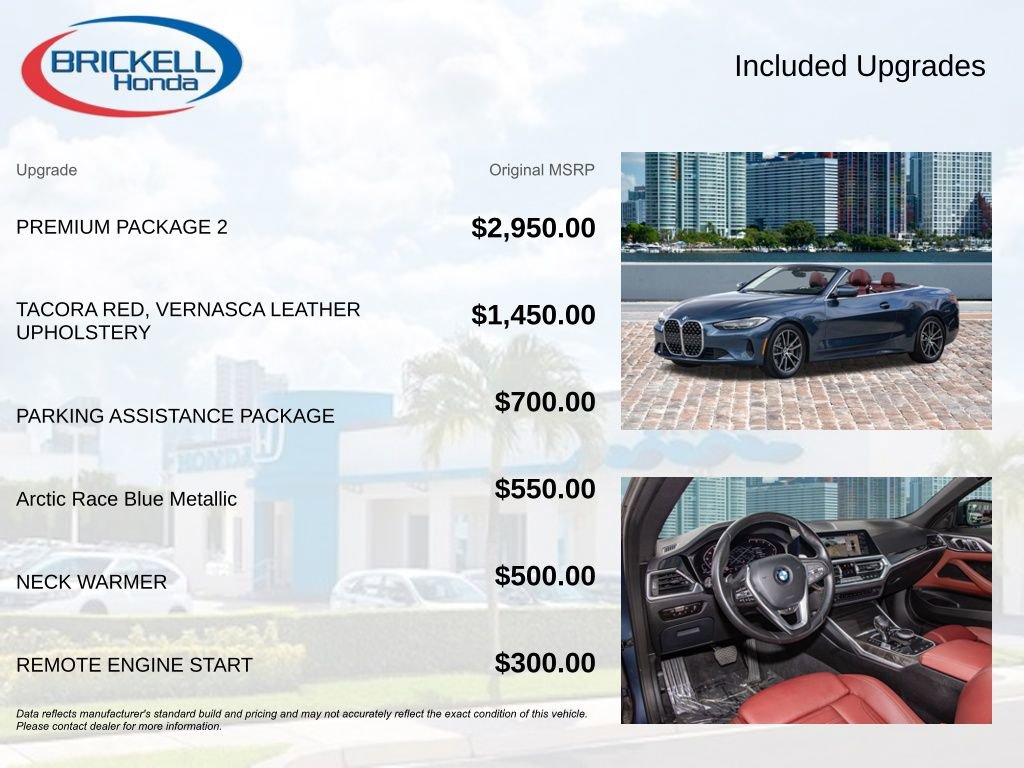 Used 2021 BMW 430i Convertible w/ Premium Package 2 image 11