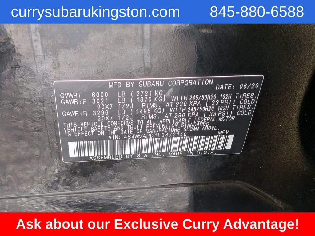 Used 2020 Subaru Ascent Limited w/ Technology Package AWD/4WD image 12
