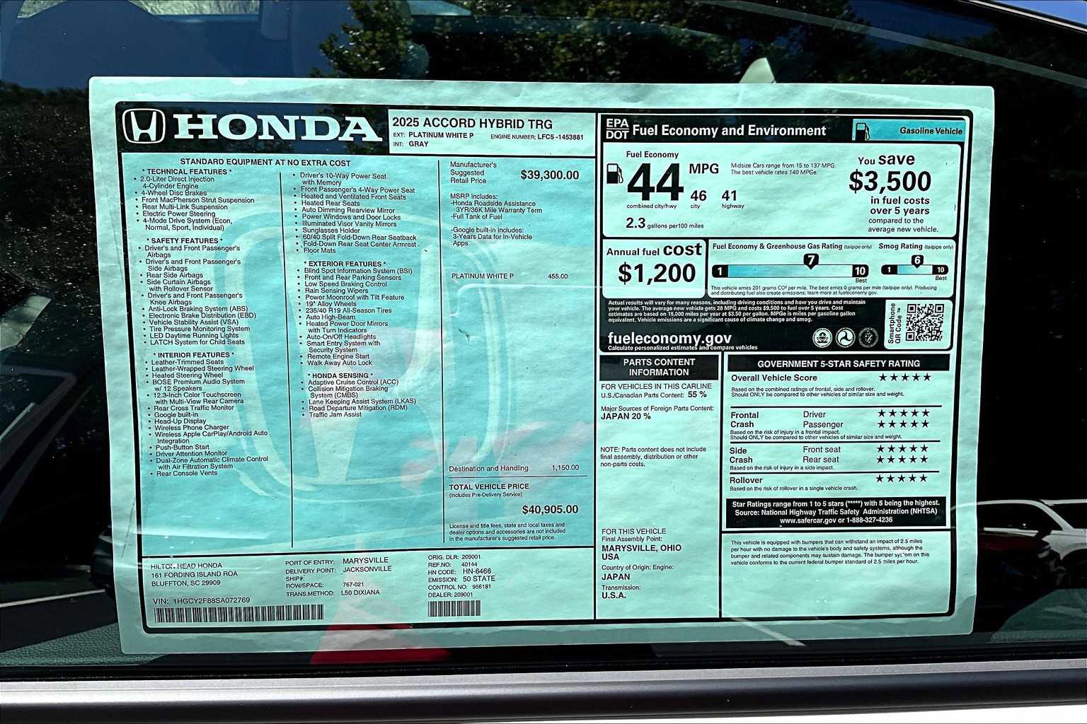 New 2025 Honda Accord Touring image 17