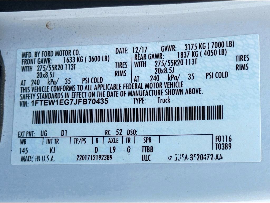 Used 2018 Ford F150 King Ranch w/ Equipment Group 601A Luxury image 29