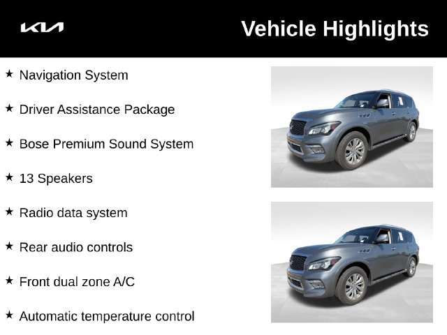 Used 2017 INFINITI QX80 4WD w/ Driver Assistance Package image 4