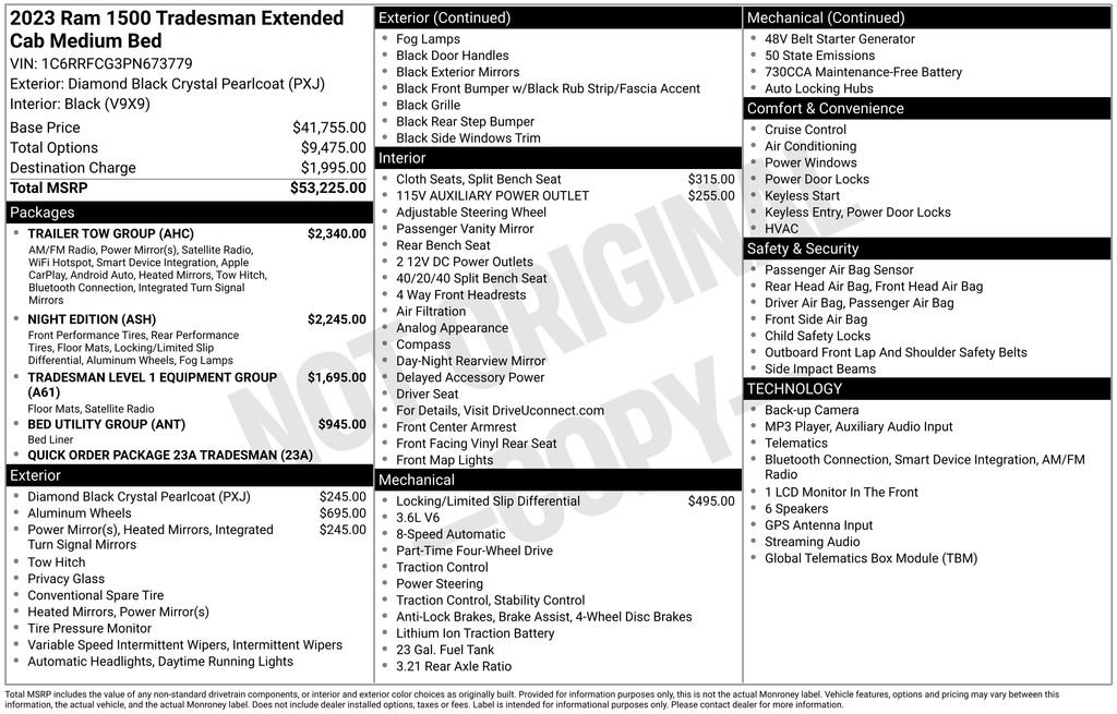 Used 2023 RAM 1500 Tradesman w/ Trailer Tow Group AWD/4WD image 5