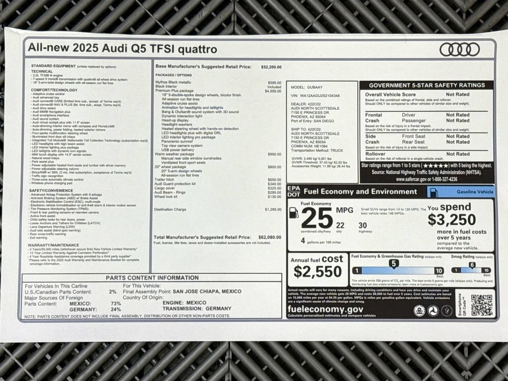 Used 2025 Audi Q5 Premium Plus AWD/4WD image 9