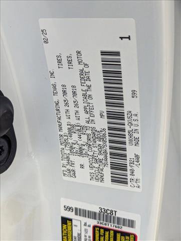 Certified 2025 Toyota Sequoia SR5 AWD/4WD image 25