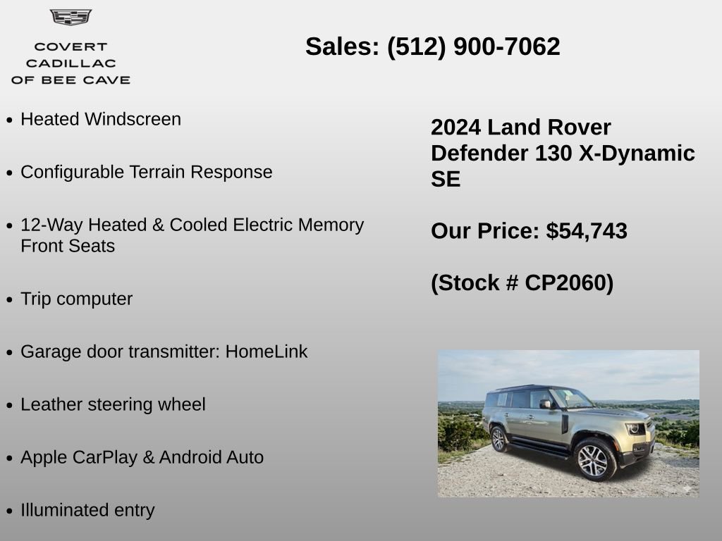 Used 2024 Land Rover Defender 130 X-Dynamic SE image 24