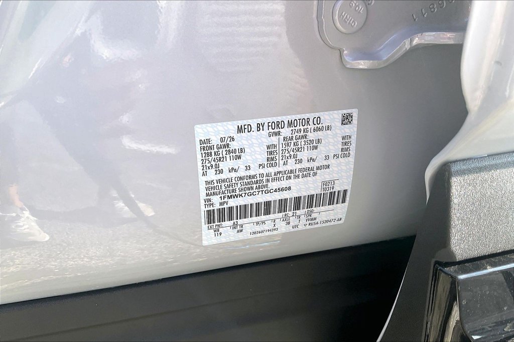 New 2026 Ford Explorer ST w/ Sun And Sound Package RWD image 8