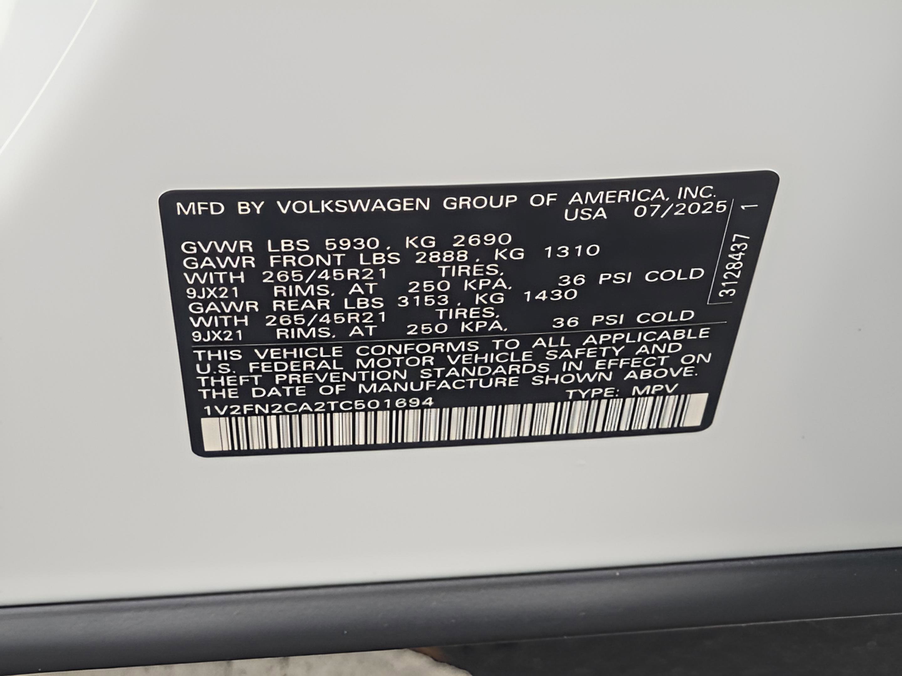 New 2026 Volkswagen Atlas SEL Premium R-Line image 22