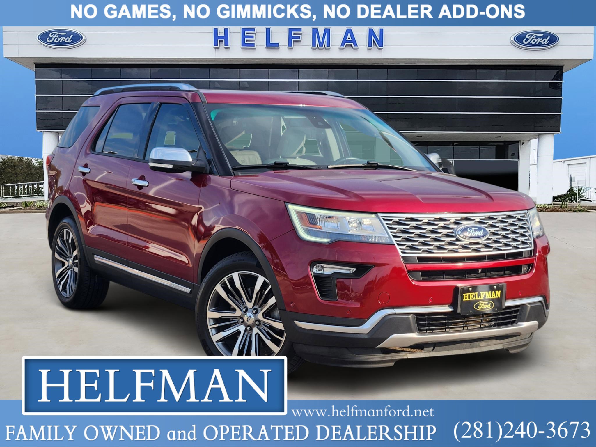 Certified 2019 Ford Explorer Platinum