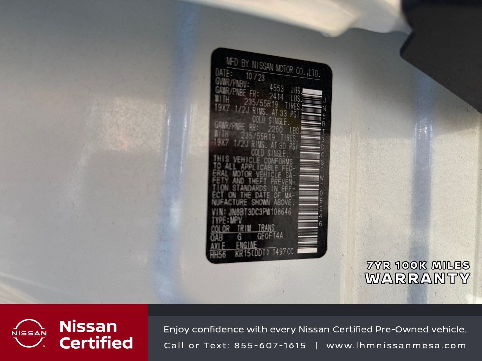 Certified 2023 Nissan Rogue Platinum w/ Platinum Premium Package FWD image 33