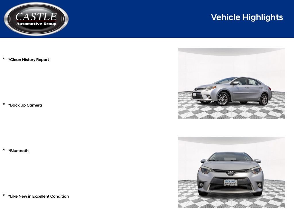 Used 2015 Toyota Corolla LE FWD image 4