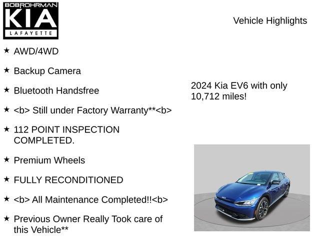 Used 2024 Kia EV6 Wind w/ Wind Technology Package AWD/4WD image 7