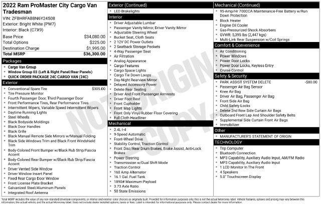 Used 2022 RAM ProMaster City Tradesman FWD image 30