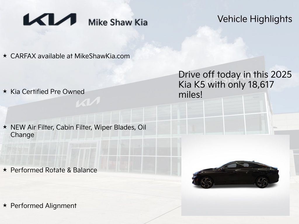 Certified 2025 Kia K5 GT-Line w/ GT-Line Premium Package FWD image 9