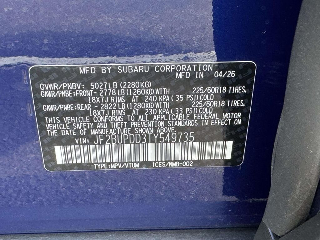 New 2026 Subaru Outback Limited AWD/4WD image 25