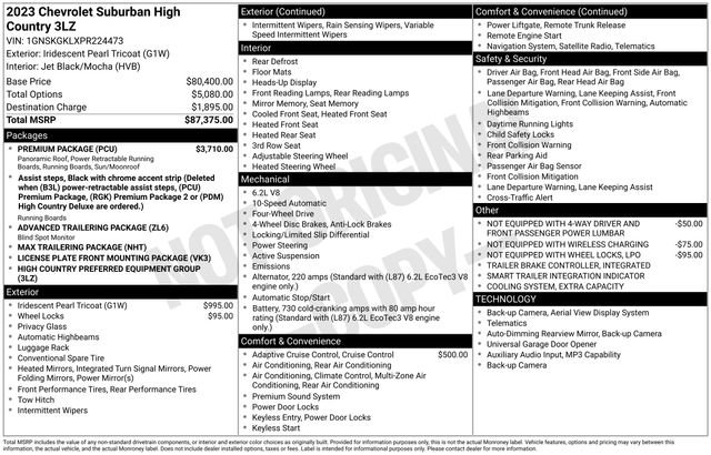 Used 2023 Chevrolet Suburban High Country w/ Premium Package image 2