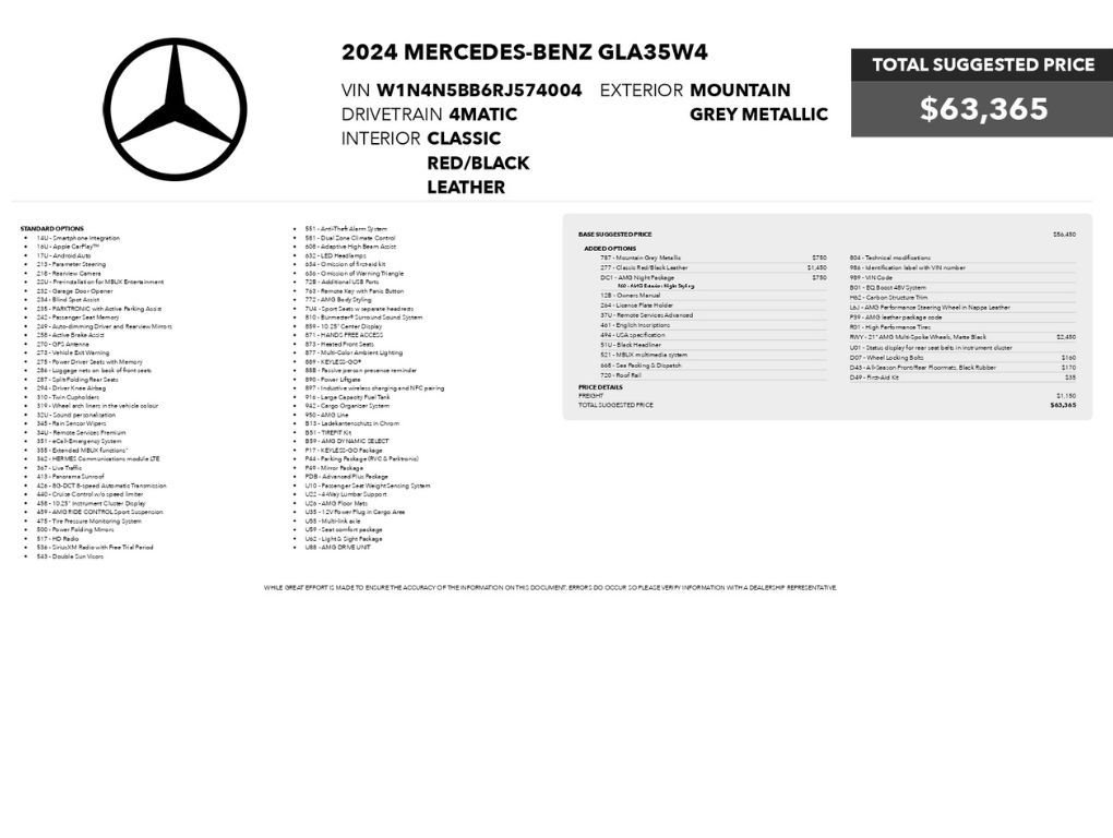 Used 2024 Mercedes-Benz GLA 35 AMG 4MATIC image 2