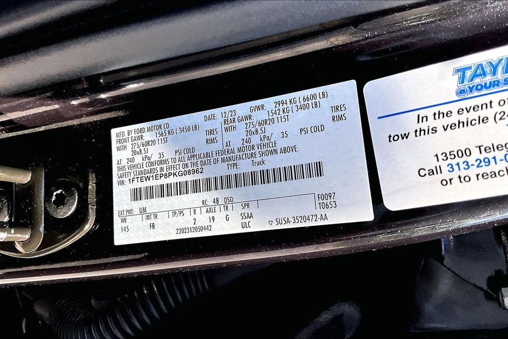 Certified 2023 Ford F150 XLT w/ Equipment Group 302A High AWD/4WD image 32