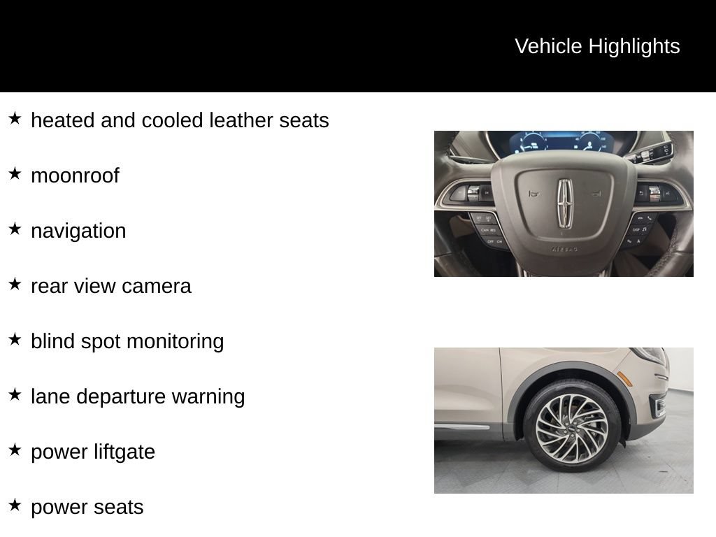 Used 2019 Lincoln Nautilus Reserve w/ Cargo Utility Package AWD/4WD image 10