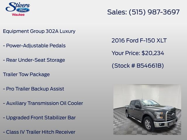 Used 2016 Ford F150 XLT w/ Equipment Group 302A Luxury AWD/4WD image 22