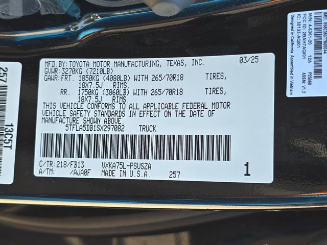 Used 2025 Toyota Tundra SR5 AWD/4WD image 35