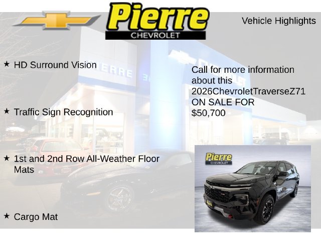 New 2026 Chevrolet Traverse Z71 w/ Enhanced Driving Package AWD/4WD image 23