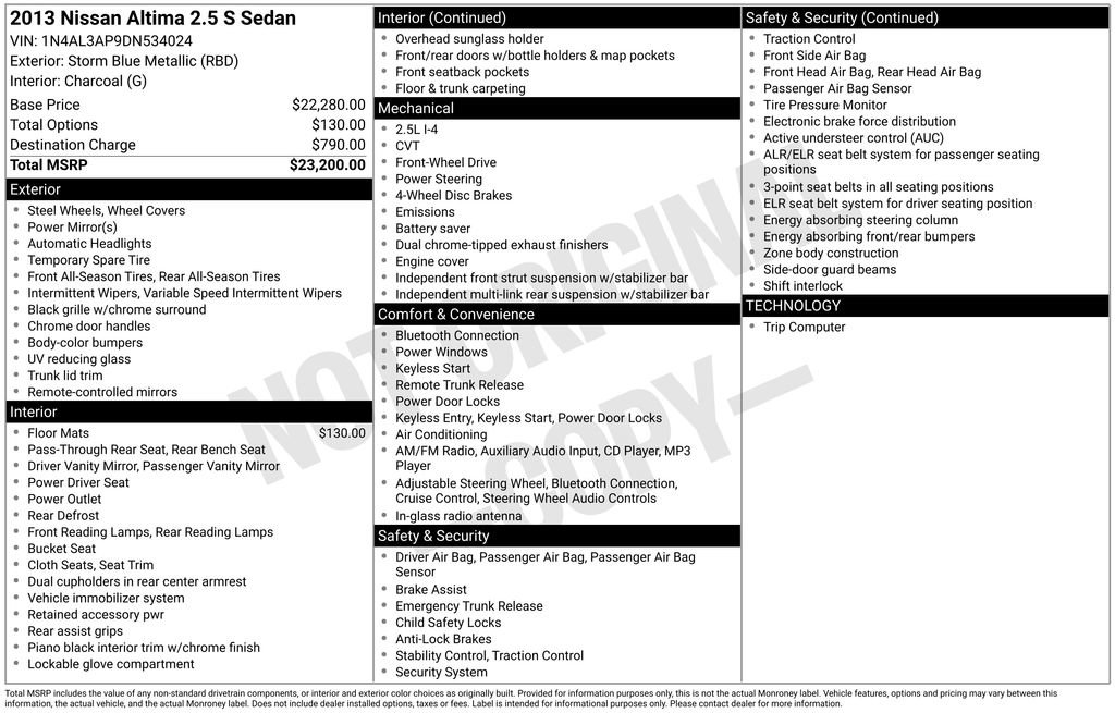 Used 2013 Nissan Altima 2.5 S image 7