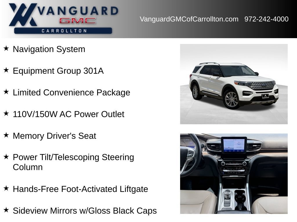 Used 2021 Ford Explorer Limited w/ Equipment Group 301A RWD image 6