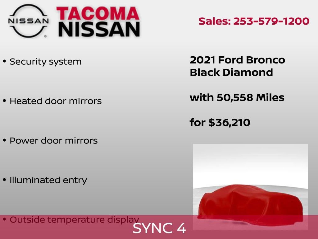 Used 2021 Ford Bronco Black Diamond image 4