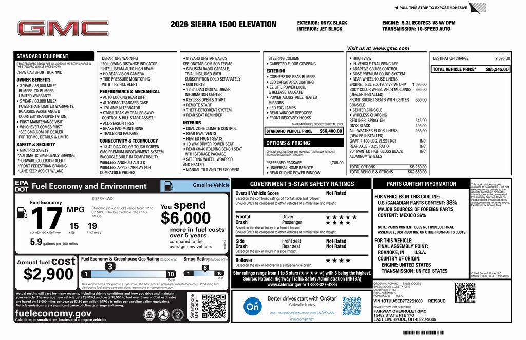 New 2026 GMC Sierra 1500 Elevation w/ Preferred Package image 4