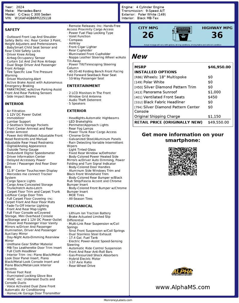 Used 2024 Mercedes-Benz C 300 C 300 image 3