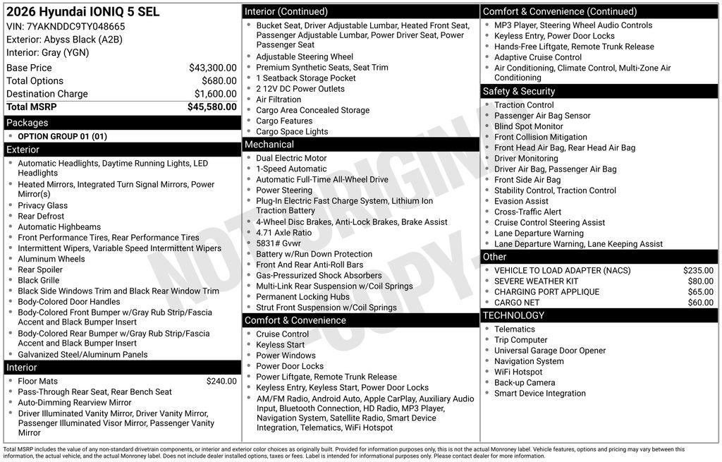 New 2026 Hyundai Ioniq 5 SEL image 4