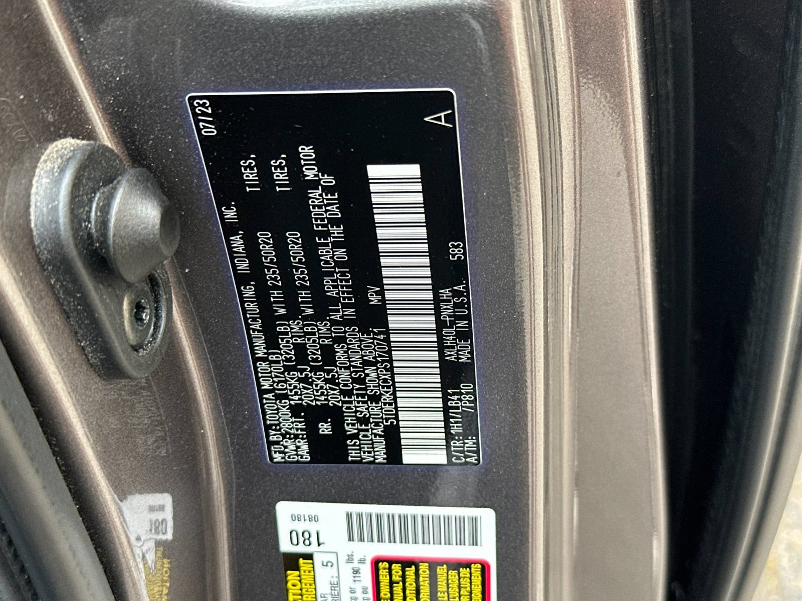 Used 2023 Toyota Sienna Platinum FWD image 44