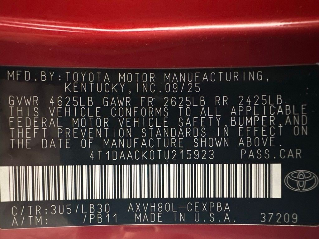 Used 2026 Toyota Camry XSE FWD image 10