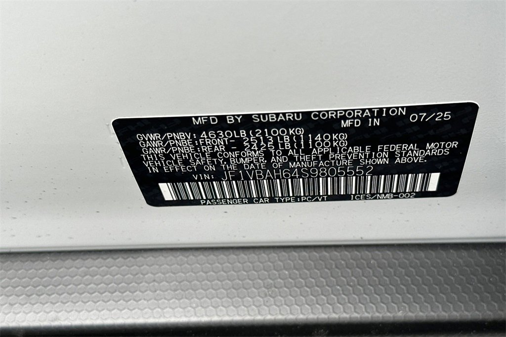 New 2025 Subaru WRX Premium image 32