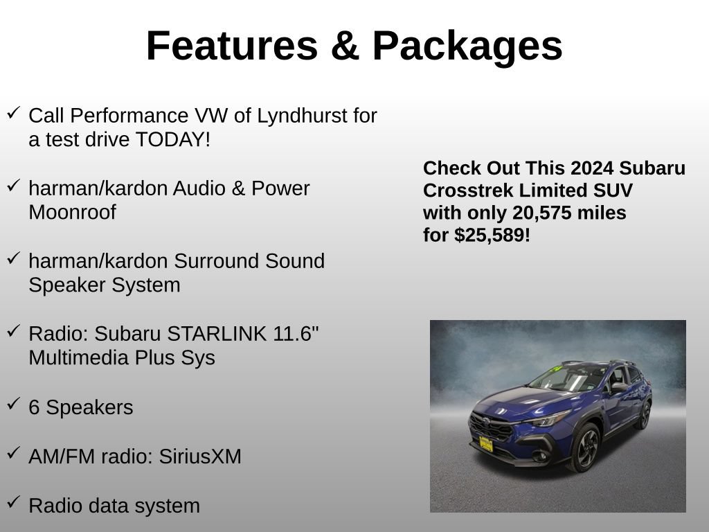 Used 2024 Subaru Crosstrek 2.5i Limited AWD/4WD image 4