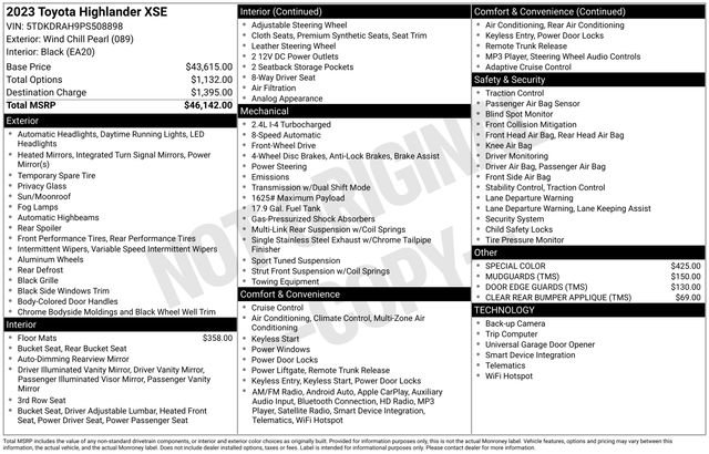 Used 2023 Toyota Highlander XSE image 4